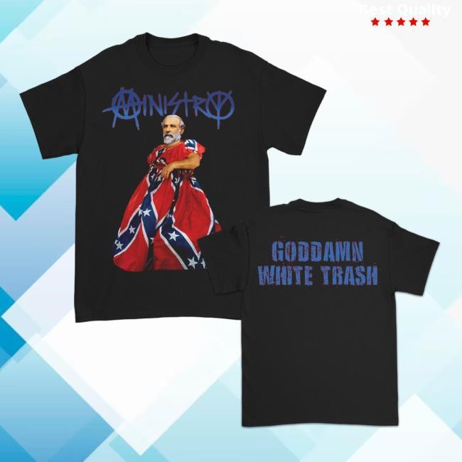 Goddamn White Trash New Shirt (Black) Official Ministry Merch