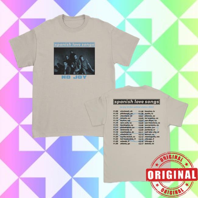 Spanish Love Songs Merch Spanish Love Songs Oasis Tour T Shirts