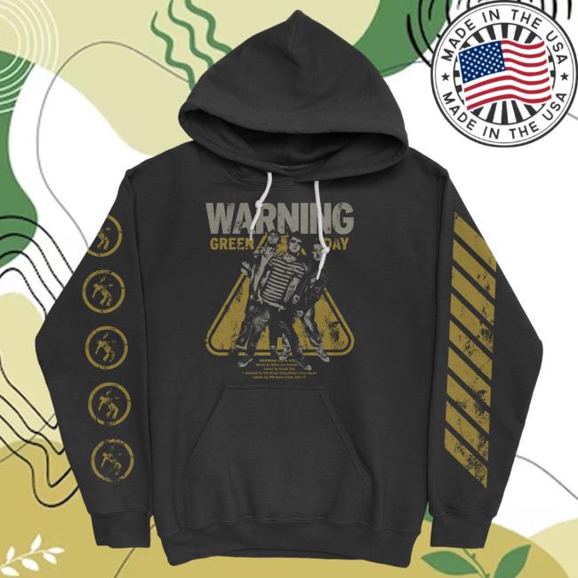 Official Green Day Apparel Clothing Merch Store Green Day Warning Sign Sweatshirts GreenDay Shop
