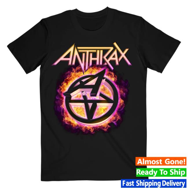Official Anthrax Merch Shop Flame Pentathrax Tee
