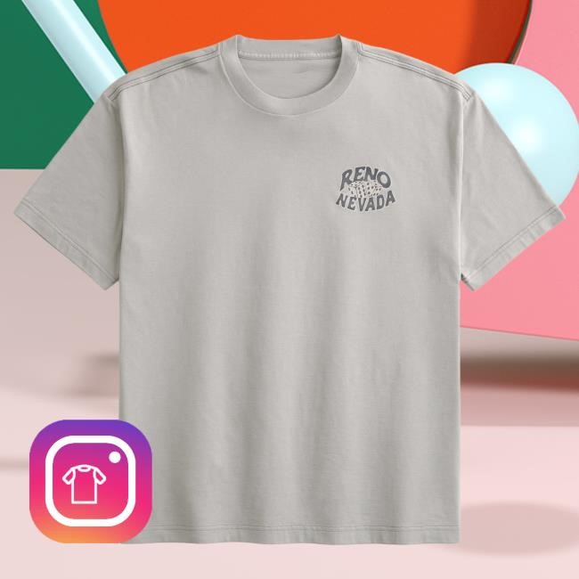 Official Hollister Merch Store Boxy Cotton Reno Nevada Graphic T Shirt Hollister Co