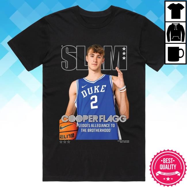 Hot SLAM Cover Tee by Slam Goods NCAA – Cooper Flagg Edition