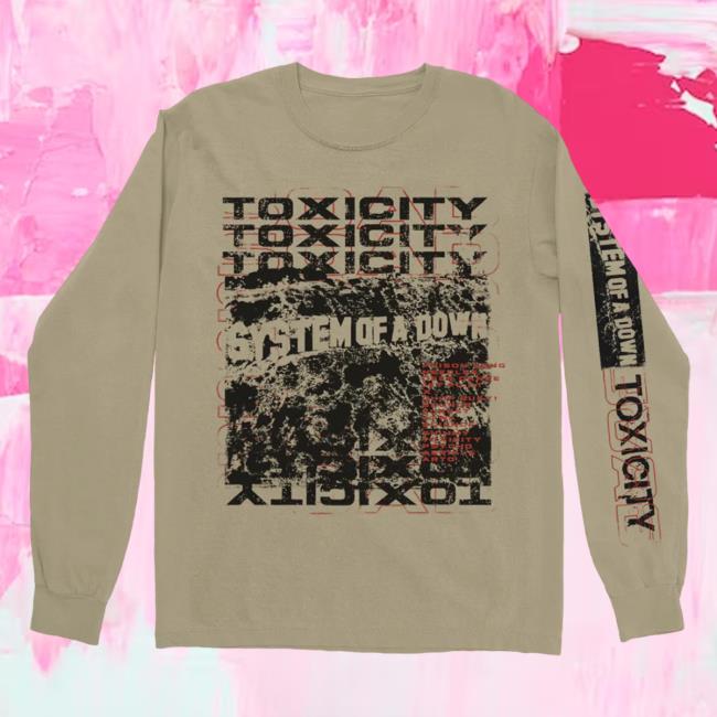 Official System Of A Down Clothing Merch Store Shop System Of A Down Toxicity Repeat Long Sleeve T Shirt SystemOfADown