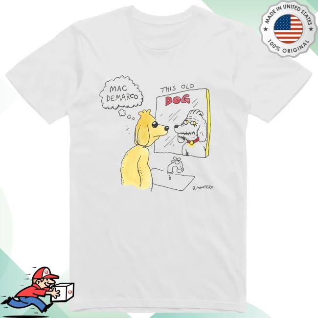 Dog Mirror White Tee Shirt Mac DeMarco