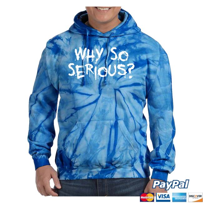 Official Why So Serious Tie Dye Sweater Blue