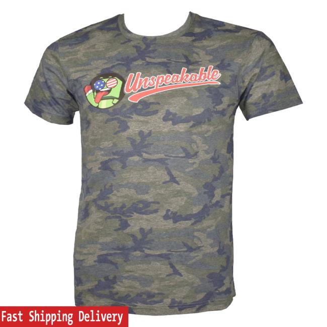 Official Unspeakable Merch Vintage Patriotic Camo Popover Shirt