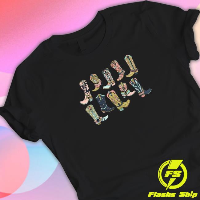 Pink Cowgirl Boot Tee