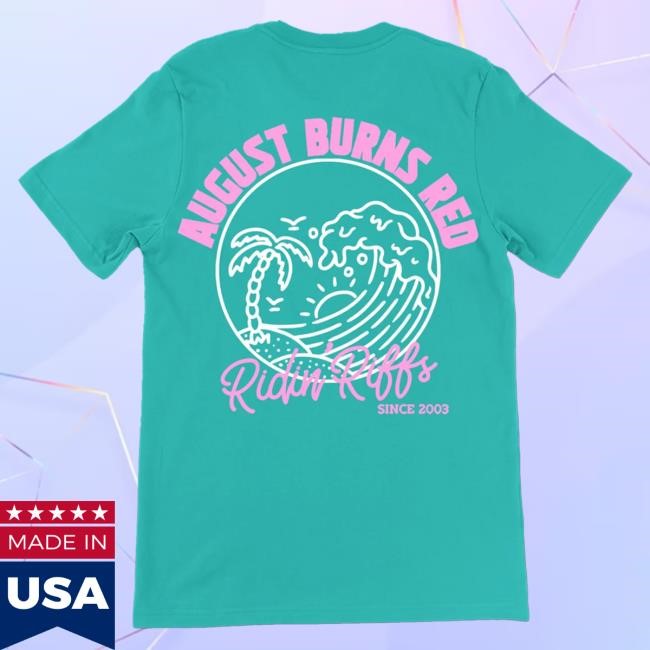 August Burns Red Official Store Riff Riders Teal Tees