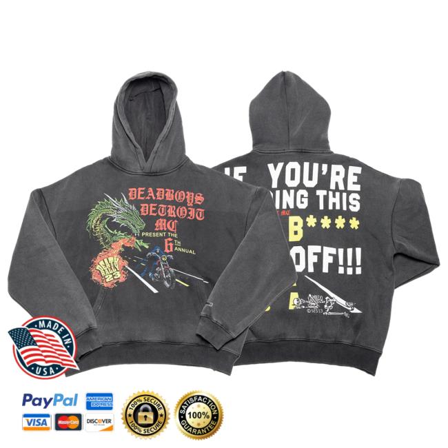 Official TeamSesh Merch "Deathrally" Vintage Washed Hooded Sweatshirt Team Sesh Merch