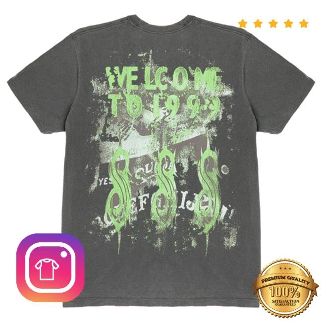 Slipknot Welcome to 1999 Grey T Shirt Slipknot Merch Store Shop Official