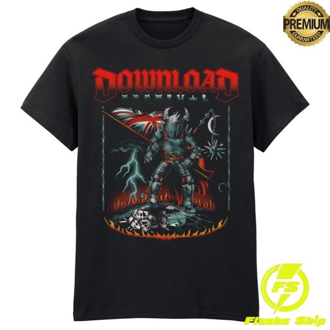 Download Festival Heavy Metal Crusader T Shirt Download Festival Merch Store Shop Official