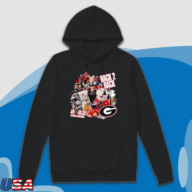 Georgia Bulldogs Back 2 Back 2022 National Champs Tee Georgia Bulldogs Back 2 Back 2022 National Champs shirt