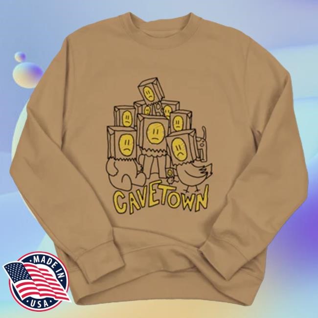 Official Cavetown Merch Paper Bag Crew neck Sweatshirt Cave Town