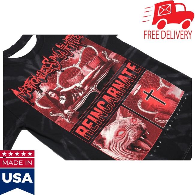Official Miwmerch Motionless In White Evil Eyes Hot Shirt (Dye) Miw Merch Store