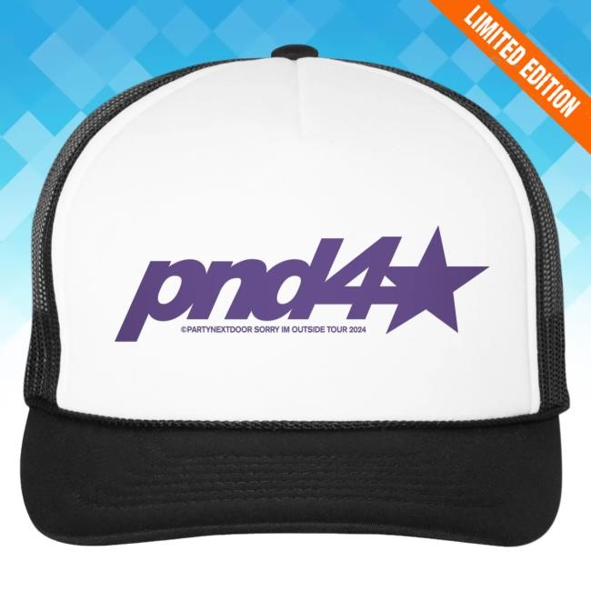 Official Partynextdoor Merch PND4 Trucker Hat