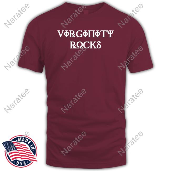Official Danny Duncan Merch Virginity Rocks Greek Maroon Tee