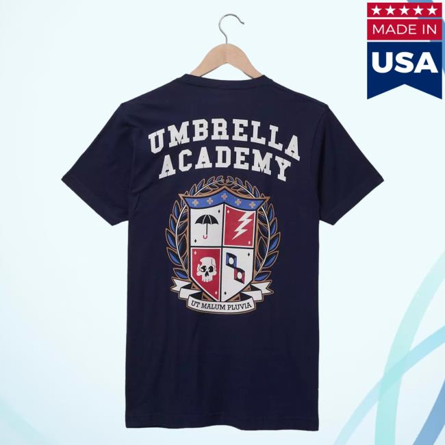 Official Box Lunch Merch Store Box Lunch The Umbrella Academy Crest Hot Shirt BoxLunch Exclusive Box Lunch Apparel Clothing Shop