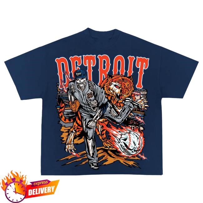 Official Sana Detroit Merch Store Sana X Skubal Tees - Cream
