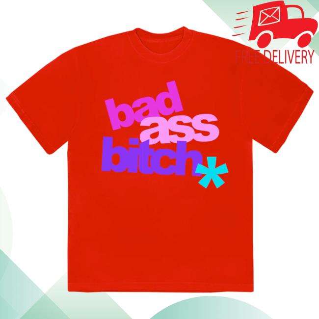 Justin Bieber Bad Ass Bitch Red New Tee