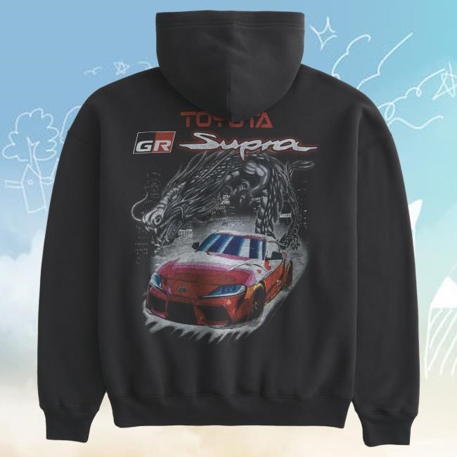 Official Hollister Clothing Store Shop Hollister Co Boxy Toyota Supra Graphic Popover Hoodie Hollister Apparel Merch