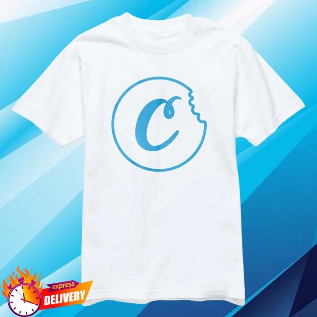 Official Cookies Sf C Bite Outline Tshirt Black/ Cookies Blue