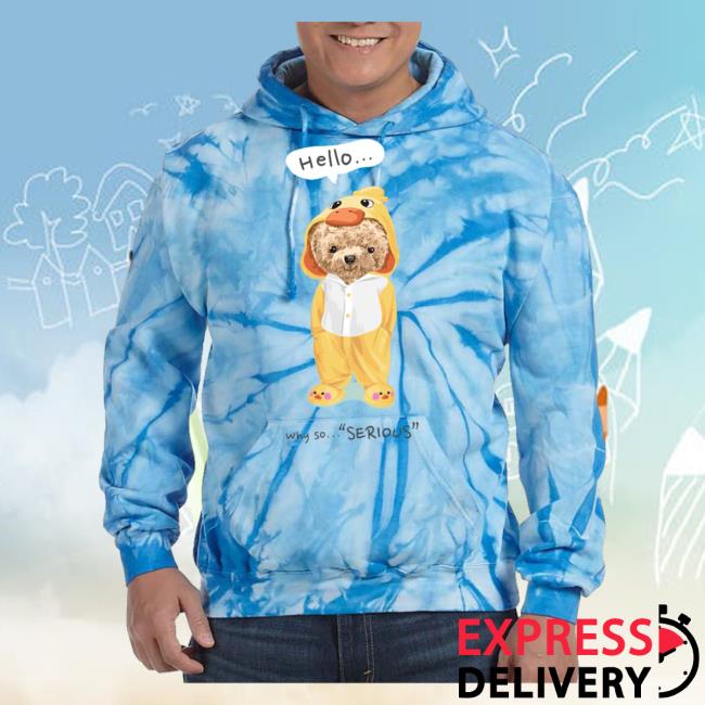 Hello Why So Serious Hoodies Carolina Blue
