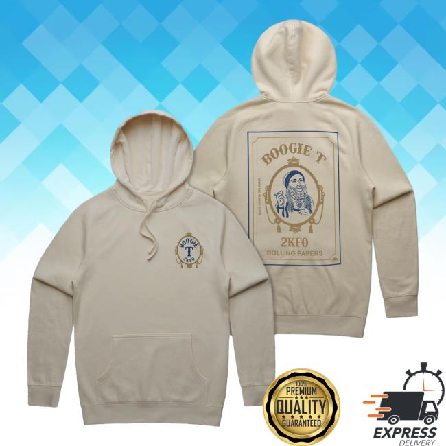 Official Boogie T Merch Boogie T - Smoking Man Pullover Sweatshirt - Sand