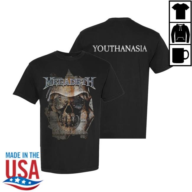 Megadeth Ripped Vic T Shirt Youthanasia Merch