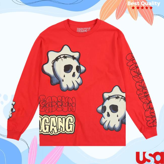 Official Glo Gang Worldwide Shop Skull Graf Love Long Sleeve Tees
