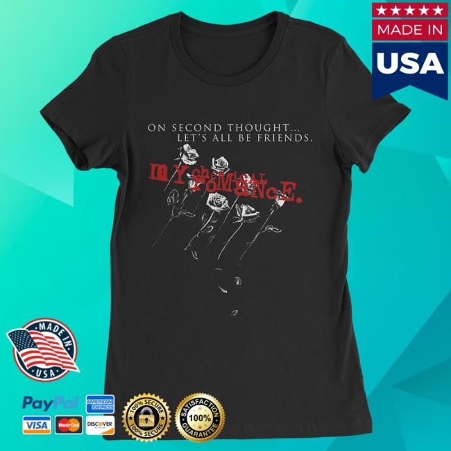 Official My Chemical Romance Merch Store Shop Warner Records Mcr Let’S All Be Friends Juniors Attractive Shirt WarnerRecords