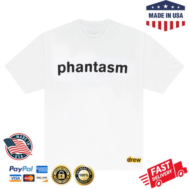 Official Drew House Merch Store Shop I Am Phantasm Ss T-Shirt White DrewHouse Apparel Clothing