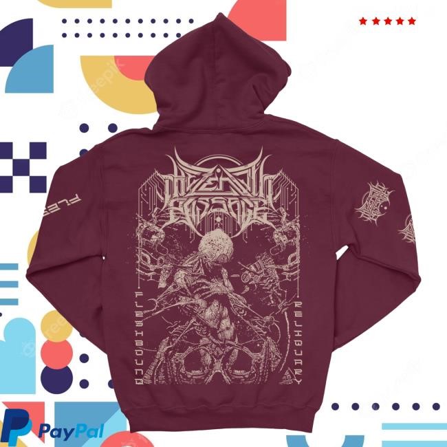 Official Indie Merch Store The Zenith Passage "Fleshbound Reliquary" Hooded Sweatshirt IndieMerchStore Official