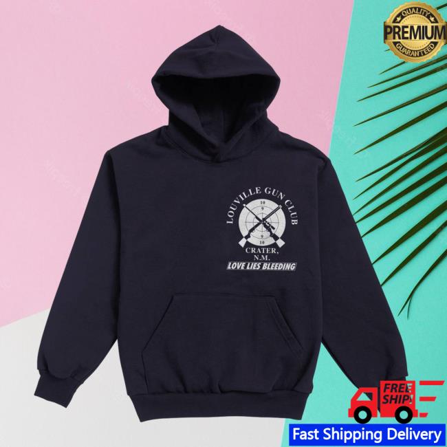 A24 Official Shop Merch Online Ceramics X Love Lies Bleeding Train At Your Own Risk Pullover Hoodie