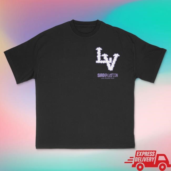 Official Sad Boyz Merch Sad Boyz LVCON Tshirt Black