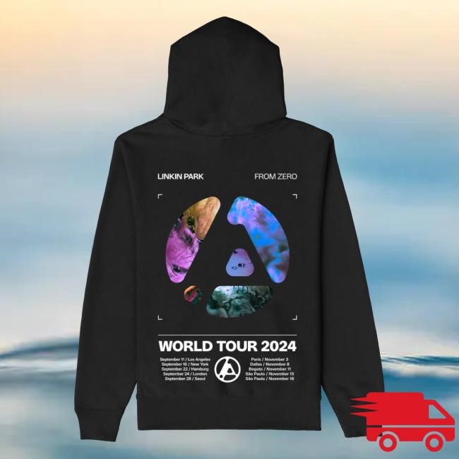 From Zero Black Tour Zip Up Hooded Sweatshirt – Linkin Park Store