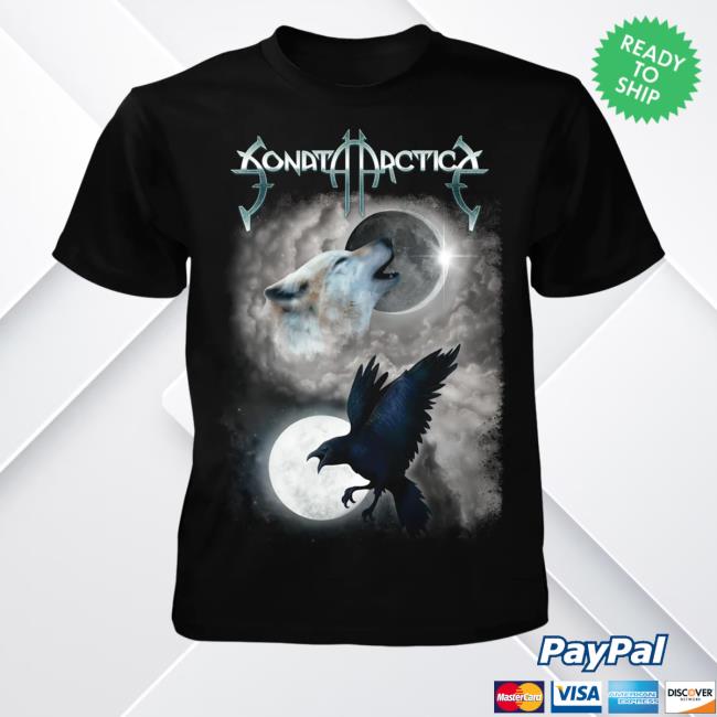 Official Sonata Arctica Merch Wolf And Raven Hoodies