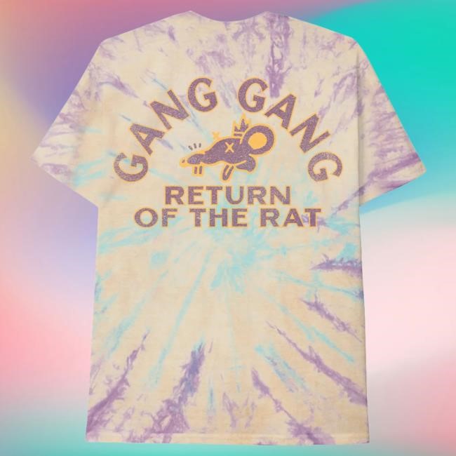 Official Theo Von Merch Store Gang Gang/Return of The Rat Purple Dye New Shirt