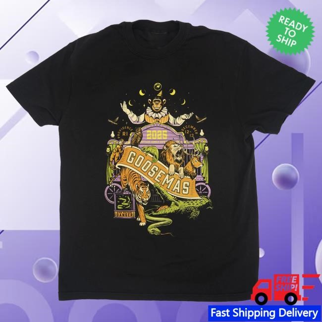 Official Goose The Band Merch Store Menagerie Goosemas Tees GooseTheBand