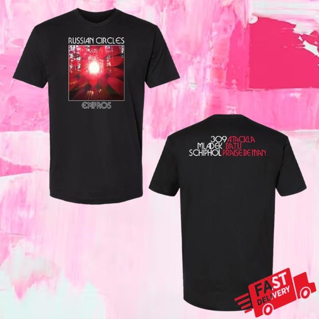 Official Hellomerch Russian Circles Empros Black T-Shirts Hello Merch