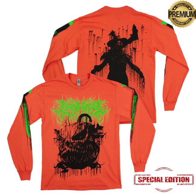 Lorna Shore Merch Evil Pumpkin Long Sleeved T Shirt