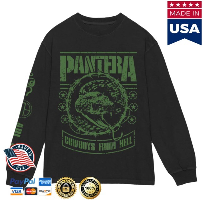 Cowboys From Hell Snake Long Sleeve Tee Pantera