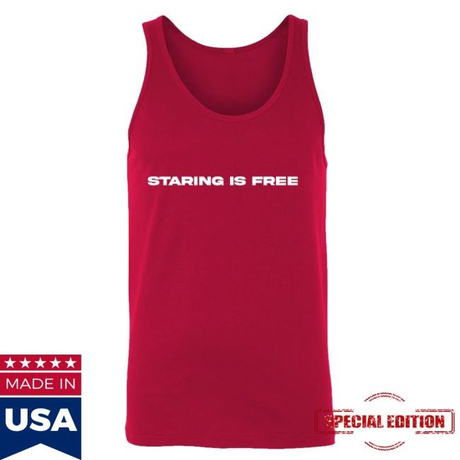 Staring is Free Red Tank | Lady Wood