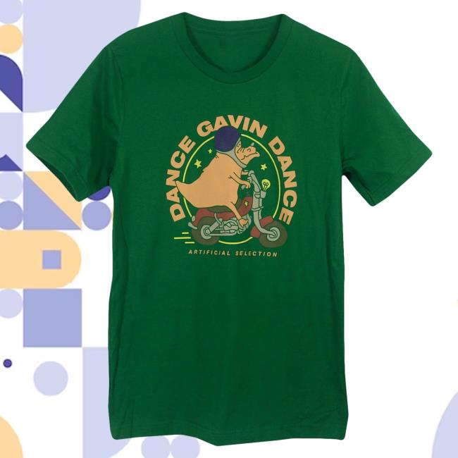 Official Dance Gavin Dance Merch Character Green Popover Shirt
