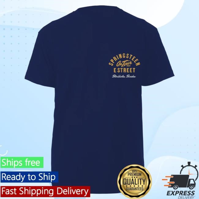 Officia Bruce Springsteen Merch Store Springsteen & The E-Street Band Stockholm 2024 Limited Edition Tour Shirt