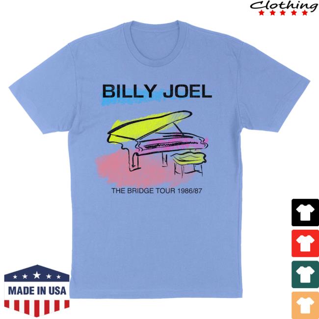 Official Billy Joel Merch Store Billy Joel Pastel Piano Hot Shirt Billy Joel Apparel Clothing Shop