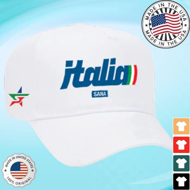 Official Sana Detroit Clothing Store Shop Italia Trucker - White Cap Sanadetroit
