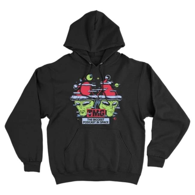 Official Tmg Studios Merch Store Biggest Podcast In Space Holiday Crew neck Sweatshirt