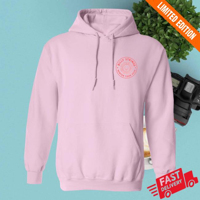 Official Billy Strings Merch Store Shop Pink Winter Tour '24 Crewneck (Ryan Dunn)