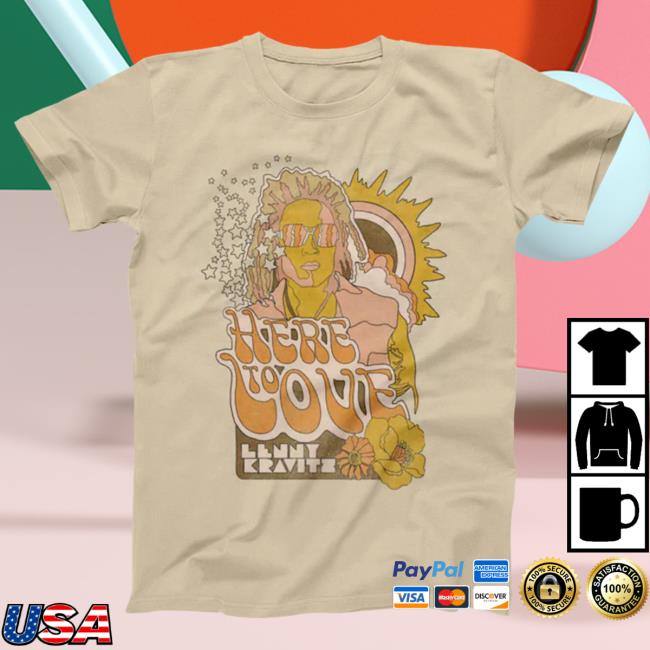Official Lenny Kravitz Store Shop Here To Love Vintage Cream Attractive ShirtLenny Kravitz Apparel Clothing