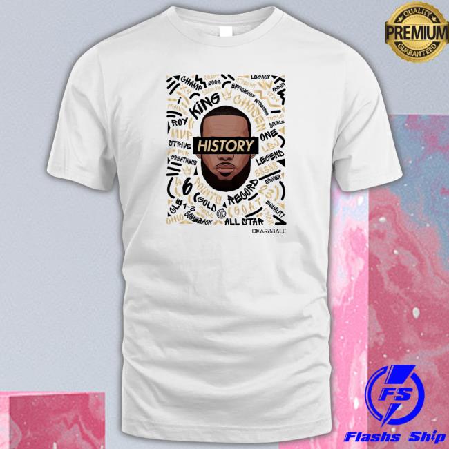 DearBBall HISTORY All-Time Leading Scorer Limited Edition White Tee Shirt